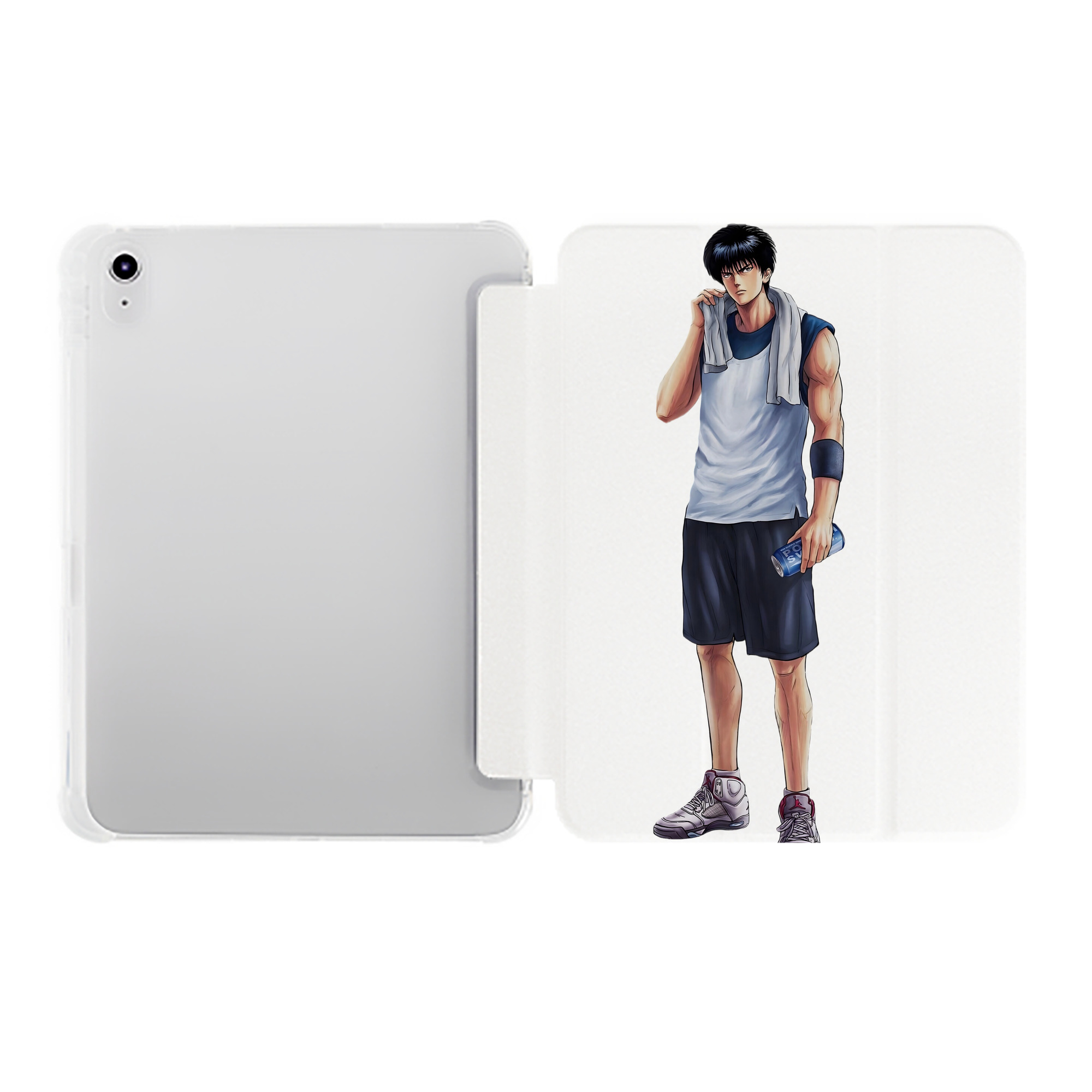 （画像用） SLAM DUNK／スラムダンク IPad ケース ペン収納付き 三つ折りスタンド PUレザー×シリコン 対応機種9.5/10.5/10.9インチ